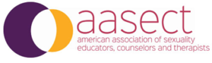 Logo of American Association of Sexuality Educators, Counselors and Therapists.