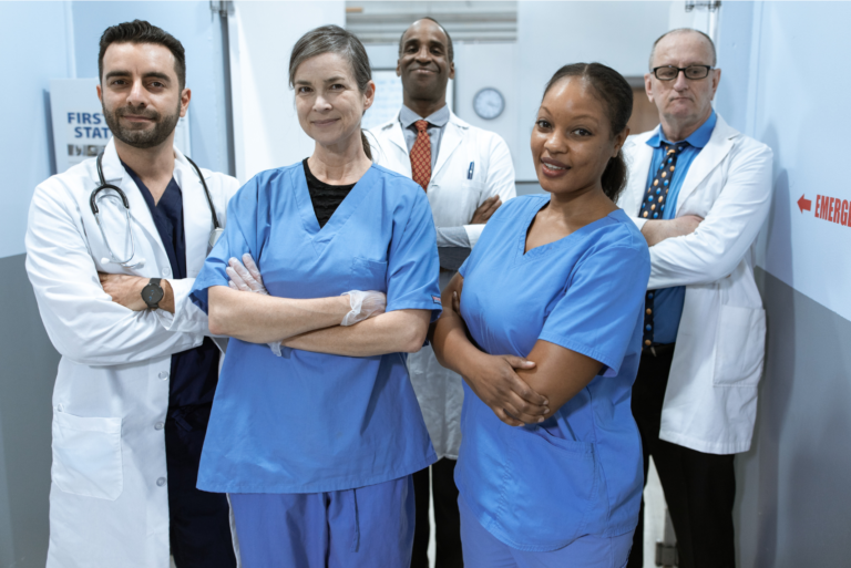 Happy Healthcare Staff after receiving clear policies and guidelines around sexuality.